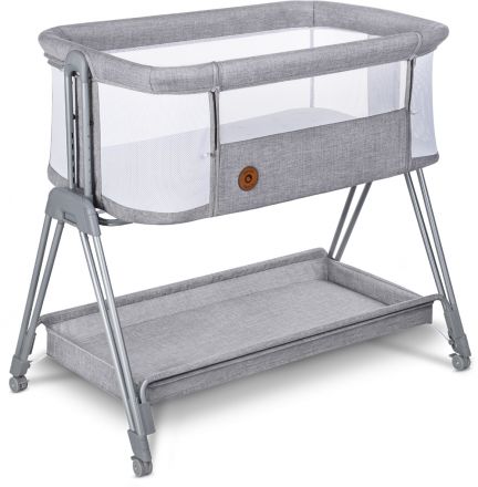 Приставная кроватка Lionelo Luna Grey Concrete
